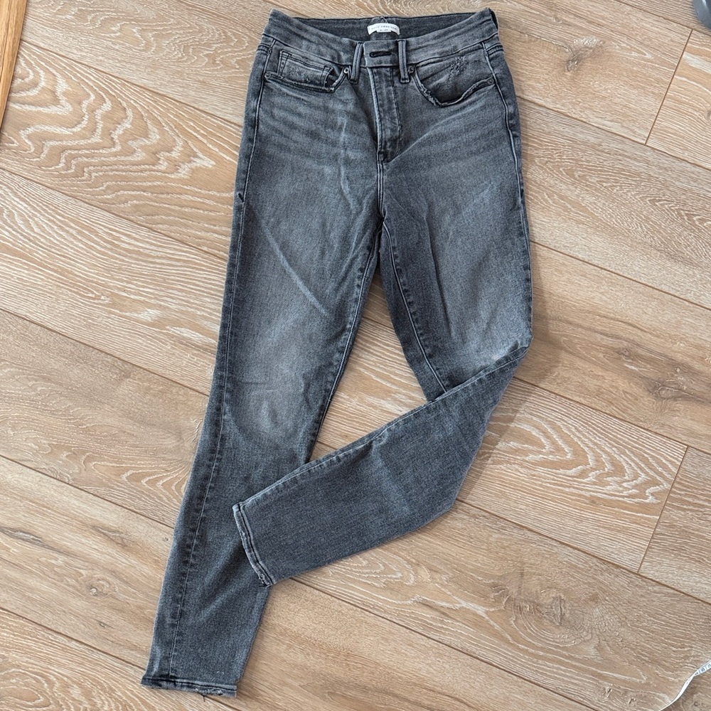Good American Women's Gray Skinny Jeans